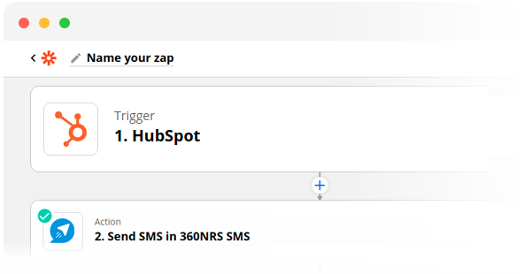 Conexiune Zapier și hubspot cu 360NRS